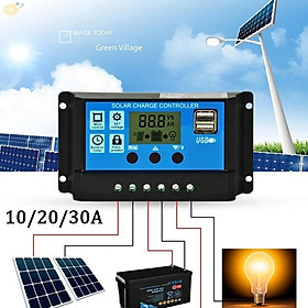 Bộ điều khiển sạc pin năng lượng mặt trời công nghệ MPPT hiệu suất sạc cao 12V/24V công suất 30A