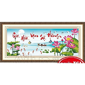 Mua Tranh thêu chữ thập Gia hòa vạn sự hưng AL53300  tranh 3D