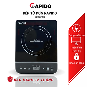 Mua Bếp từ đơn Rapido công suất 2000W  điều khiển cảm ứng  tự động ngắt an toàn - Hàng chính hãng