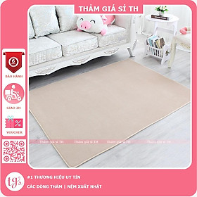 Mua Thảm Nhung Màu Lạc Đà | Thảm Trang Trí Phòng Khách - Phòng Ngủ - Thảm Trải Sofa - Thảm Dành Cho Bé