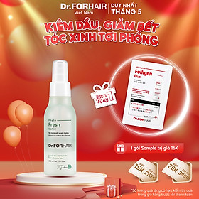 Tinh chất xịt dưỡng tóc cho tóc bết giảm dầu nhờn và mùi hôi da đầu Dr.FORHAIR Phyto Fresh Tonic 100ml