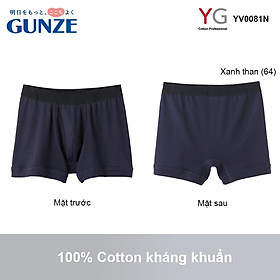 Quần sịp đùi 100% cotton kháng khuẩn khử mùi YG YV0081N của Nhật