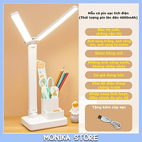 Mua Đèn bàn tích điện 3 chế độ ánh sáng chống cận thị bảo vệ mắt kèm dây sạc