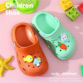 Dép Sục Trẻ Em CR02 Tặng Kèm 10 Sticker Ngộ Nghĩnh, Chất Liệu Cao Su Êm Mềm, Siêu Nhẹ, Bền Đẹp Chống Trơn Trượt Cho Bé Nhiều Màu Lựa Chọn