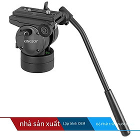 Bán hàng trực tiếp theo phong cách mới nhất VT-2510 tay cầm quay nghiêng camera pan nghiêng thủy lực giảm chấn thủy lực tải trọng lớn pan nghiêng