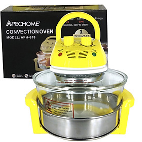 Lò Nướng Thủy Tinh 17L Đa Năng Apechome APH-618 Công Suất 1300W Nướng Cực Nhanh Dùng Để Quay,Nướng,Hâm Nóng,Rã Đông,Rôti - Hàng Chính Hãng