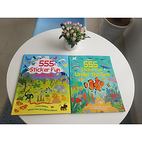 Hình ảnh Sách sticker dạy tiếng Anh thông minh cho bé: 555 stickers vui nhộn về động vật - 555 sticker fun Animals