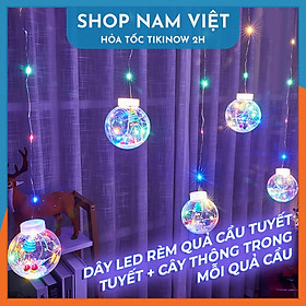 Mua Dây Led Rèm Quả Cầu Tuyết Trang Trí Giáng Sinh  Noel - Chính Hãng NAVIVU