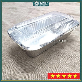 Mua Set 50 khay giấy bạc chữ nhật có nắp  dùng được cho lò nướng