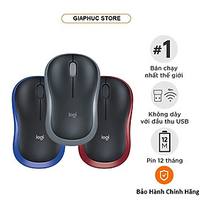 Chuột không dây M185 Logitech Wireless - Hàng Chính Hãng - Đỏ