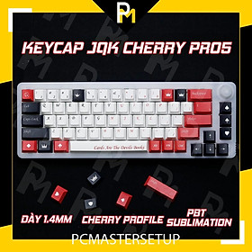 Mua Keycap pbt JQK Poker cherry profile in 5 mặt chuyển nhiệt không bay màu 137 phím