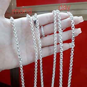 Dây chuyền Bạc nam 4 tấc rưỡi YN JEWELRY