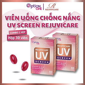 [COMBO 2 HỘP] Viên uống chống nắng UV Screen Rejuvicare - 30 viên/ hộp 