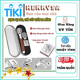 Dụng Cụ Mài, Chà Gót Chân Tẩy Da Chết Inox bằng tay tiện dụng - Henrysa