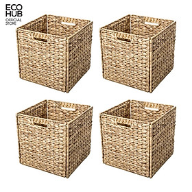 Mua Giỏ Lục bình gấp gọn ECOHUB đựng đồ đa năng  decor khung sắt có tay cầm