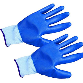 Mua Combo 6 đôi găng tay lao động phủ sơn xanh  chống trơn  tăng độ bám dính  thoải mái khi làm việc