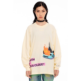 Áo Thun 5THEWAY Tay Dài Vàng aka 5THEWAY /YILAC/ SQUARE LONG SLEEVE TEE in LEMON ICING