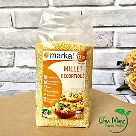 Hạt kê hữu cơ đã bóc vỏ Markal 500g