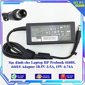 Sạc dành cho Laptop HP Probook 4440S 4441S Adapter 18.5V-3.5A 19V-4.74A - Kèm Dây nguồn - Hàng Nhập Khẩu