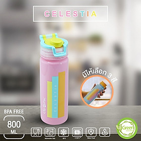 Bình nước có ống hút Picnic Celestia 800ml hàng nhập khẩu Thái Lan Made in Thailand