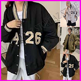 Hình ảnh Áo Khoác Dù Nam Nữ Unisex - Áo Khoác Jacket Bombers 5426, 3 Màu Siêu Hot Có Form Rộng XL ( kèm ảnh thật )