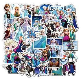 Elsa, Frozen Stickers set 60 ảnh có ép lụa