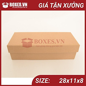 Mua Combo 50 hộp giấy carton đựng giày 28x11x8 cm giá tại xưởng