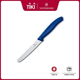 Mua Dao bếp Victorinox Tomato and sausage knives (round tip  wavy edge  11cm) màu xanh dương