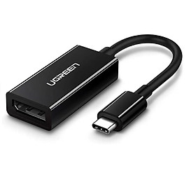 Mua Cáp Chuyển Đổi USB Type-C Sang Displayport (âm) dài 15cm màu Đen Ugreen TC50433 Hàng chính hãng.
