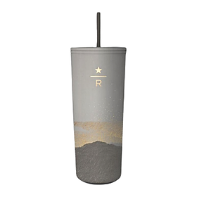 Ly Starbucks Cold Cup 24Oz (710ml) SSTN DW GRY GLD REV