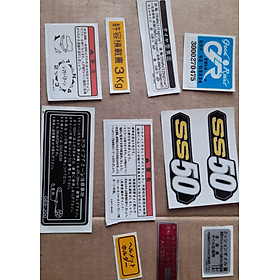 Tem thông số ss50 dành cho mọi dòng xe 67, 68, CD, CL...