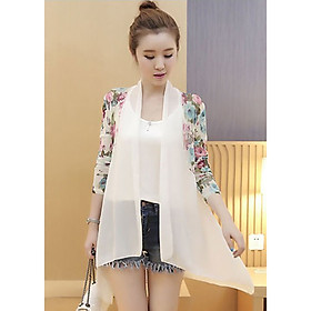 Áo cardigan nữ cánh bướm họa tiết hoa cao cấp A01