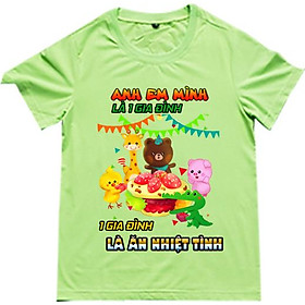 Áo Thun Nam Họa Tiết 1 Gia Đình Là Ăn Nhiệt Tình