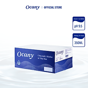 Thùng 24 chai nước ion kiềm Ocany chai 350ml