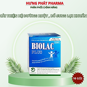 Men vi sinh probiotics biolac plus bổ xung lợi khuẩn hộp 10 gói