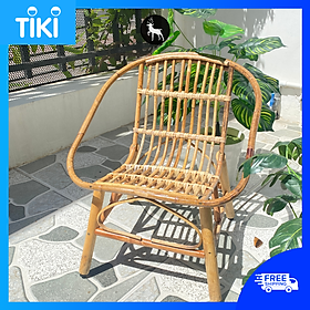 Mua Ghế mây tre đan tự nhiên  phù hợp làm quán Cafe / bàn ghế ban công gia đình - 1 ghế
