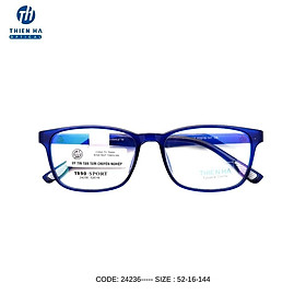 Gọng kính vuông nam nữ nhựa Thiên Hà Optical chất liệu nhựa siêu dẻo nhẹ bền bỉ nhiều màu Shanhe 24206