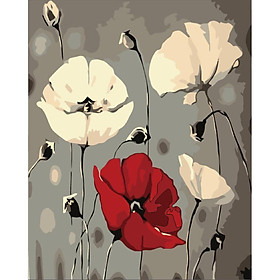 Mua Tranh tô màu theo số Tranh sơn dầu số hoá hình cây cỏ size 30*40cm kèm khung - 4
