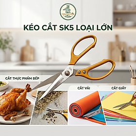 Kéo Cắt Thịt Gà SK5 Nhật Bản - Hàng Chính Hãng - Giao màu ngẫu nhiên