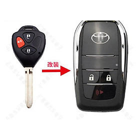 Vỏ Ốp chìa khóa Độ Gập Xe Toyota Innova, Fortuner, Vios, Yaris, corolla Altis, Camry