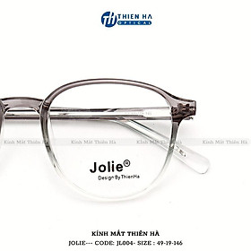 Gọng kính tròn nam nữ THIÊN HÀ OPTICAL chất liệu Acetate cao cấp độc quyền Unisex cá tính trẻ trung JOLIE JL004