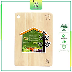 Mua Thớt gỗ hình chữ nhật cho bé - Gỗ Đức Thành - 05021 - Đạt chứng nhận vệ sinh an toàn thực phẩm