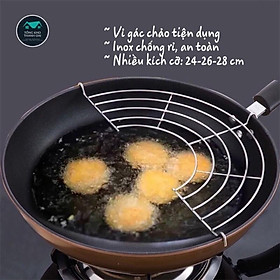 Mua VỈ GÁC CHẢO BẰNG INOX SIZE 24-26CM
