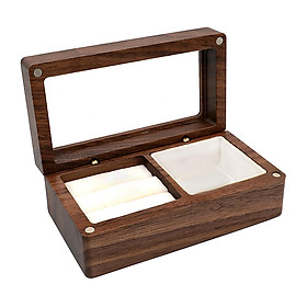 Wood Jewelry Box Storage Case Organizer with Lid Keepsake Box Holder