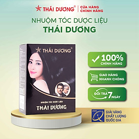 Bột đổi màu tóc dung dịch black color Sao Thái Dương vỏ hộp 5 gói