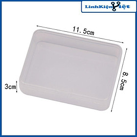 Mua Hộp nhựa trong suốt 11.5x8.5x2.85cm đựng linh kiện điện tử  ic  các vật dụng nhỏ tiện dụng