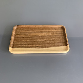 Mua Khay Gỗ  Đĩa Gỗ Keo Nguyên Khối Chữ Nhật Vitrapro Đẹp