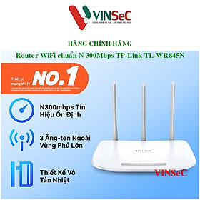 Bộ phát Wifi TP-LINK TL-WR845N 300 Mbps, 3 ăng ten rời - Hàng Chính Hãng