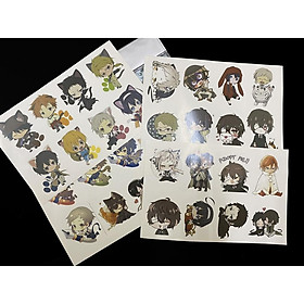 Bộ hình dán - sticker anime Bungo Stray Dogs - Đội Mật Thám Siêu Nhiên