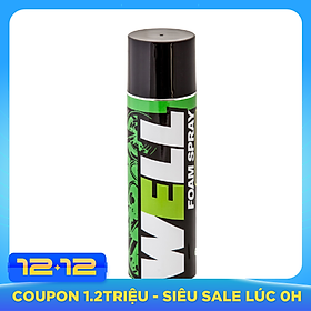 CHAI XỊT BỌT TUYẾT VỆ SINH NÓN BẢO HIỂM, YÊN, RỬA XE KHÔ NHANH CHÓNG LUBE71 WELL FOAM SPRAY 600ML